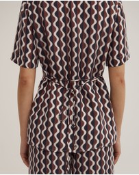 Witchery - Cupro Tie Waist Shirt
