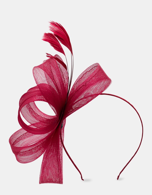 Morgan & Taylor - Nyla Fascinator in Burgundy Red