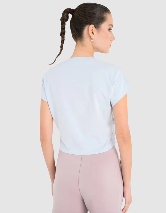 GUESS - Short Sleeve Script Crop Tee