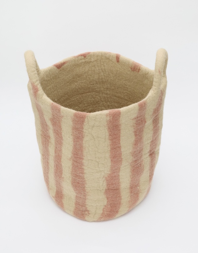 Phile - Toy Basket in Pink Stripe - Large
