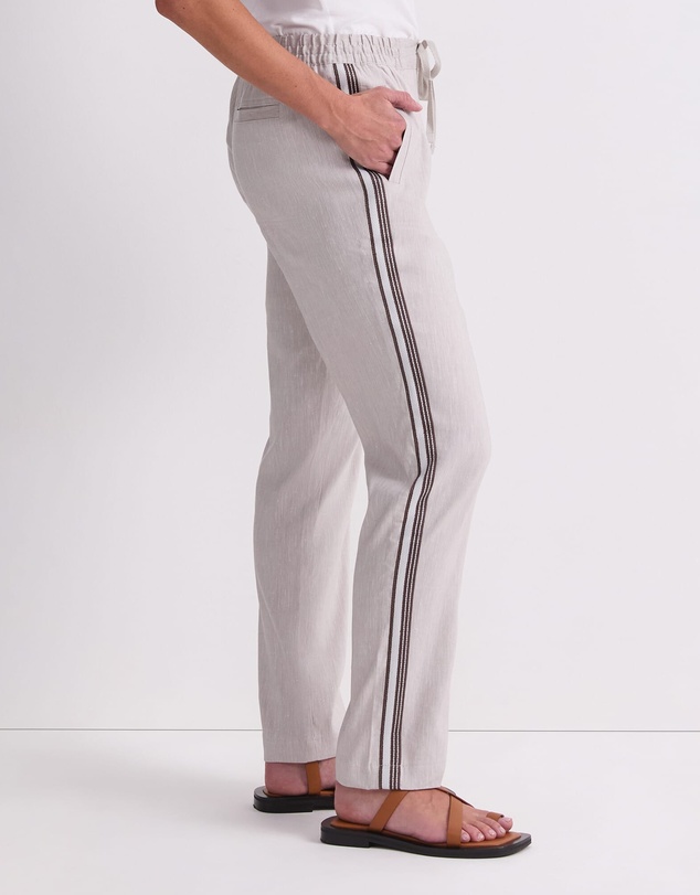 Sportscraft - Rosa Side Stripe Linen Pant