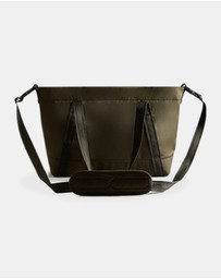 Hunter - Nylon Midi Topclip Tote - Dark Olive