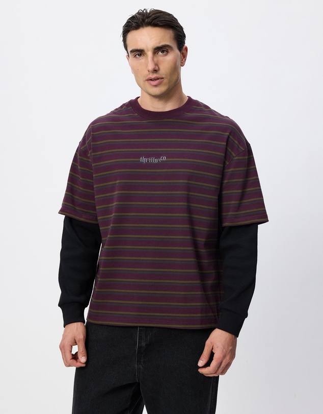 Thrills - New Delusions Layer Box Crop Oversize Long Sleeve Tee