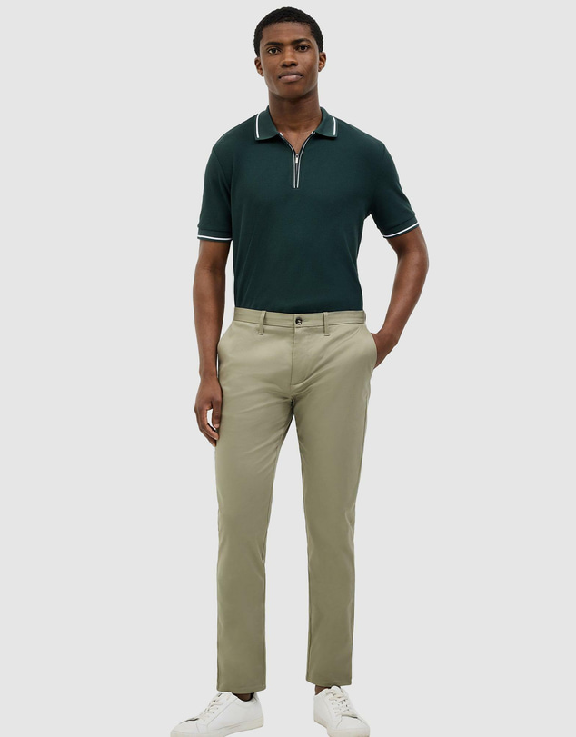 Politix - Morgan Textured Zip-up Polo