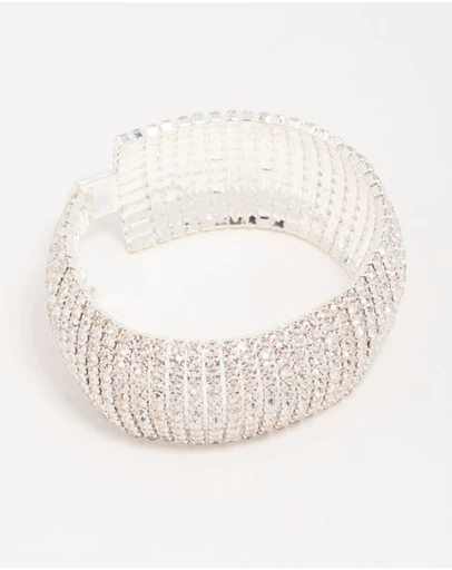 Lovisa - Silver Diamante Thick Cupchain Bracelet