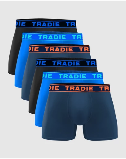 TRADIE - Tradie 6pk Bamboo Fitted Trunks