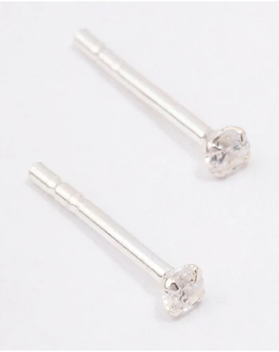 Lovisa - Sterling Silver Cubic Zirconia Micro Stud Earrings
