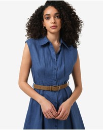 Forcast - Ami Linen Mini Beach Dress