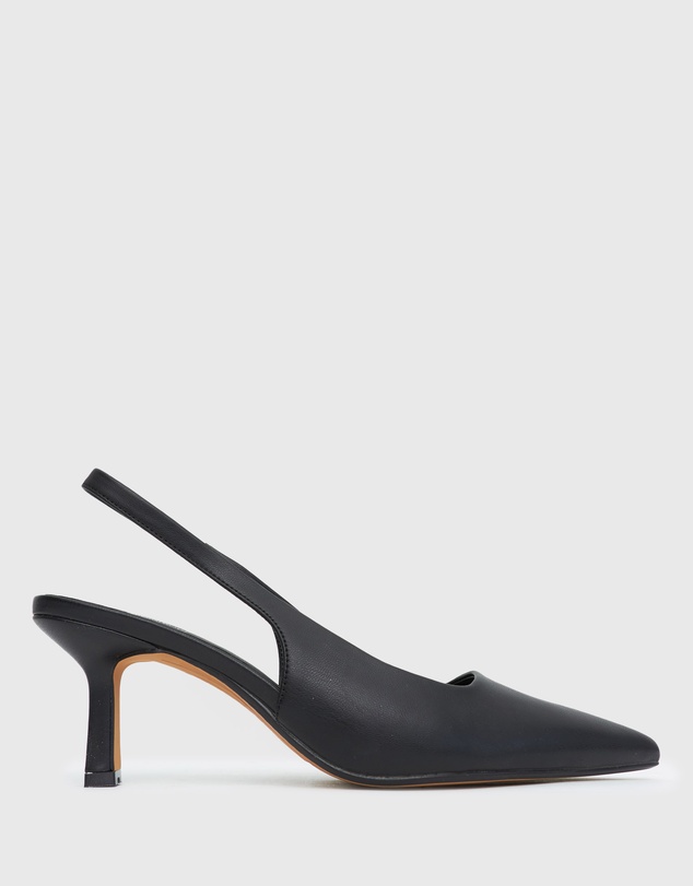 Betts - Wider Fit Jerry Slingback Stiletto Heel Pumps
