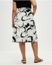 The Social Outfit - Li Phay A-Line Midi Skirt