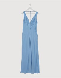 Revibe - Repaired Shona Joy Korine Plunged Maxi Dress - AU 8