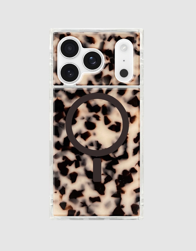 Flaunt - Flaunt Square Blonde Tortoise Shell MagSafe Case for iPhone 18 Pro / 17 Pro