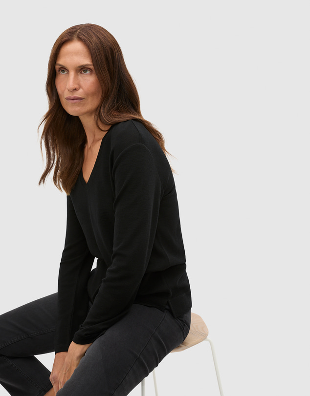 Seed Heritage - Australian Merino V Neck Top