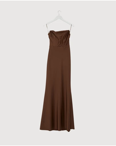 Revibe - Repaired CHANCERY Jada Strapless Corset Maxi Dress - AU 6