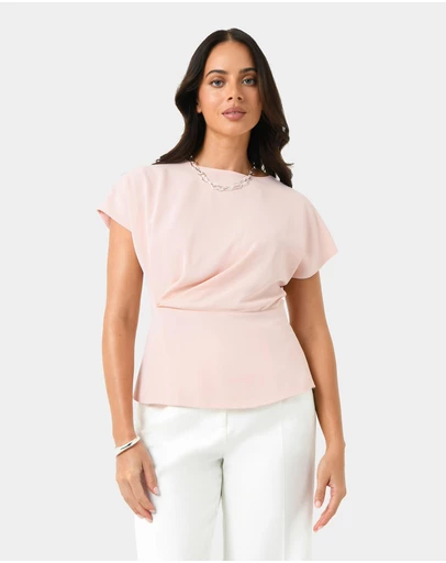 Forcast - Bonnie Gathered Peplum Top