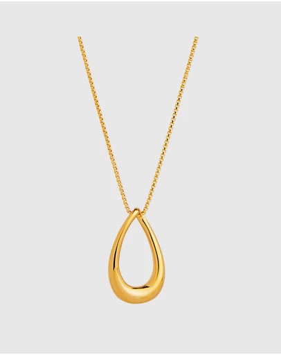 Najo - Vivante Yellow Gold Necklace (45cm+ext)