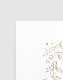 Olive et Oriel - Pisces Celestial Zodiac I Art Print