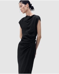 M.N.G - Kelly Draped Straight Dress