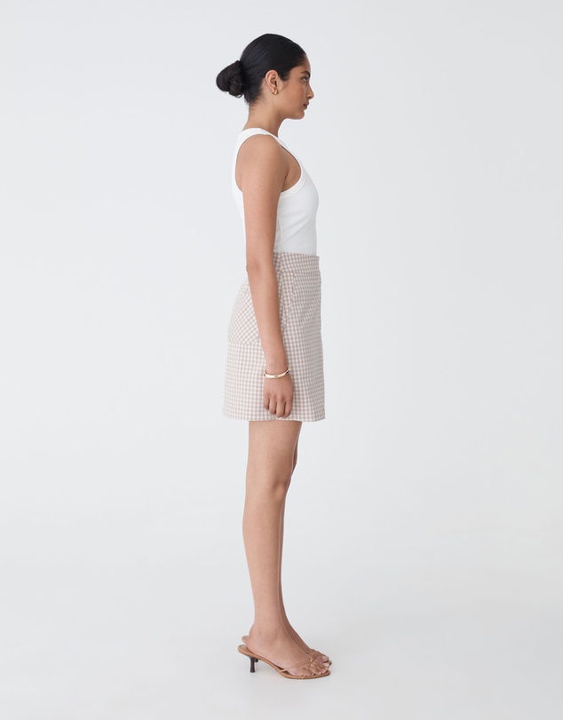 Forcast - Koora Checked Mini Skirt