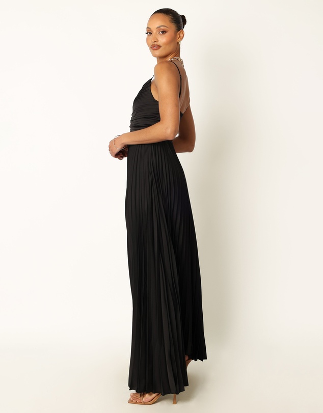 Petal & Pup - Naira Pleated Maxi Dress - Black
