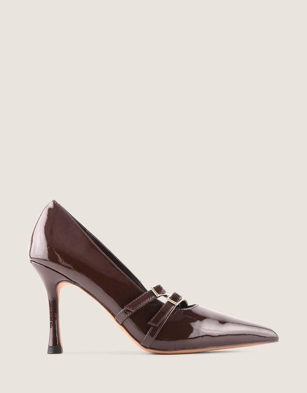 Shelly Shen - Jagger High Heel Pumps Brown Patent