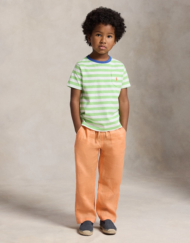 Polo Ralph Lauren - Striped Cotton Jersey Pocket Tee - Babies-Kids