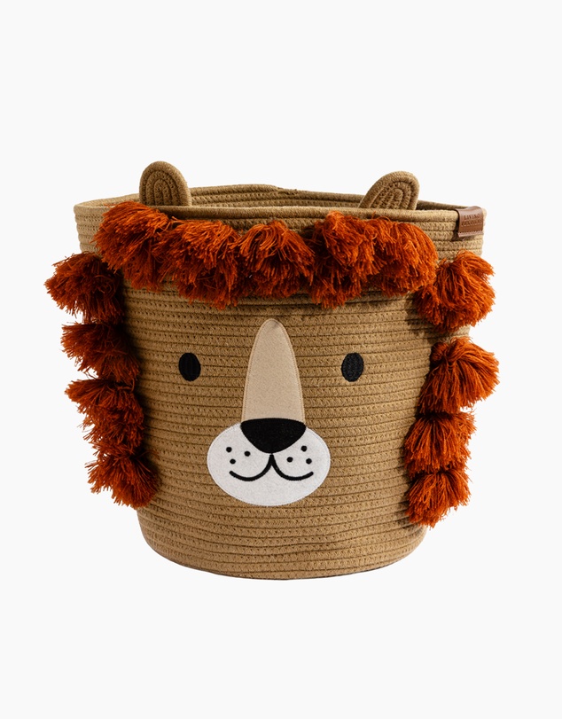 Living Textiles - Cotton Rope Animal Hamper - Lion