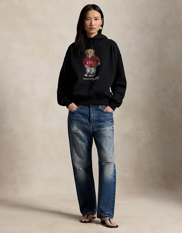 Polo Ralph Lauren - Rhinestone Polo Bear Fleece Hoodie