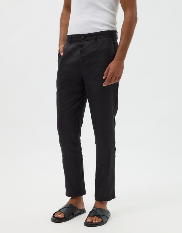 AERE - Slim Leg Tailored Linen Pants