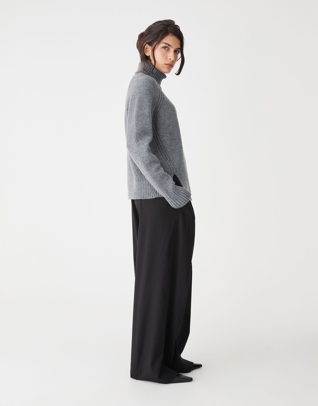 Forcast - Jada Notch Hem Turtleneck Knit