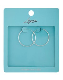Lovisa - Sterling Silver Fine 3cm Hoop Earrings