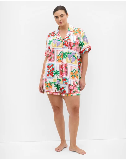 City Chic - Margot Fruit Print Sleep Top