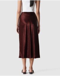 & Other Stories - Drawstring Satin Midi Skirt