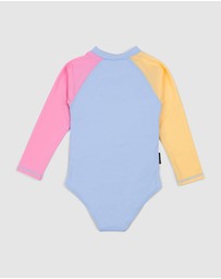 Crywolf - LONG SLEEVE SWIMSUIT Pop Colourblock