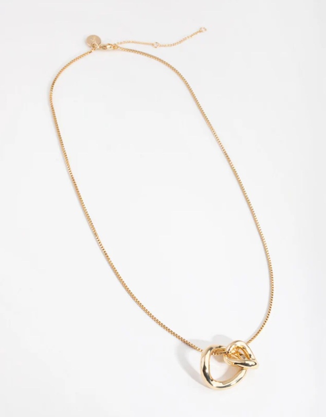 Lovisa - Gold Plated Swirl Pendant