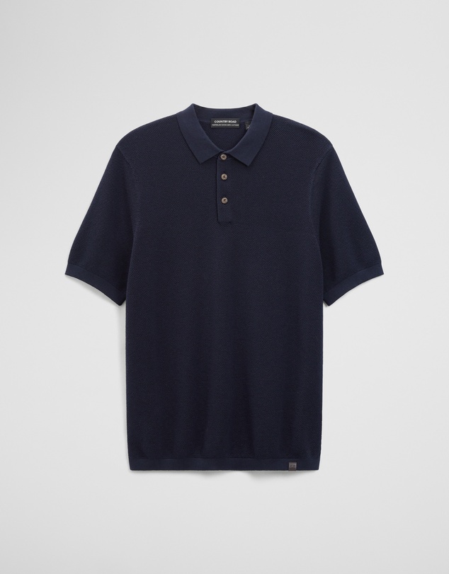 Country Road - Short Sleeve Good Earth Cotton Pique Knit Polo