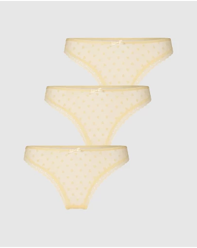 Hunkemoller - 3-Pack Phoebe Thong