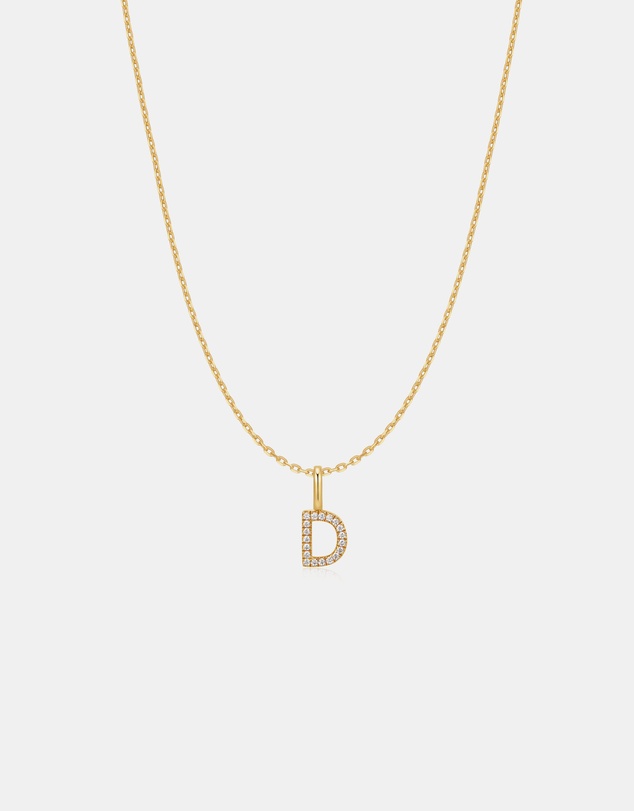 Ania Haie - Ania Haie Gold Letter D Initial Necklace