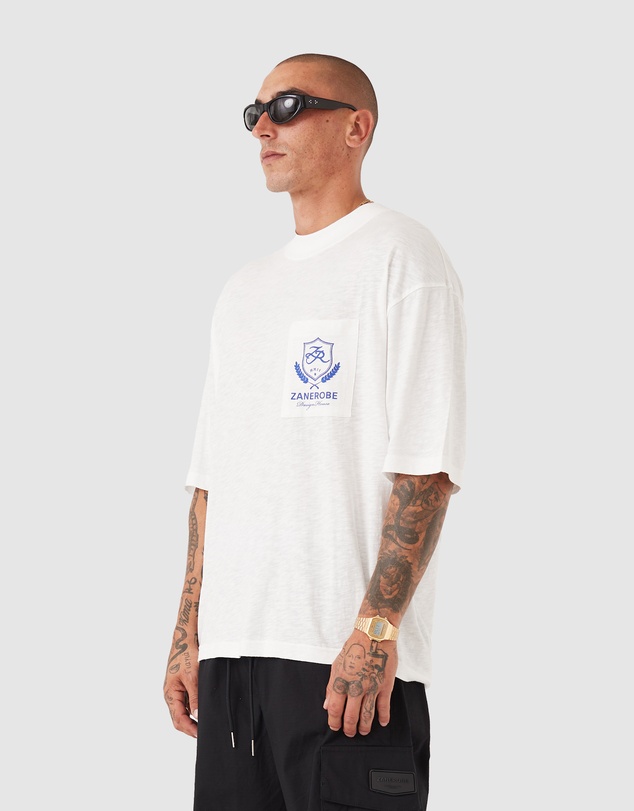 Zanerobe - Crest Slub Flow Tee Vintage White