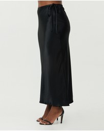 Third Form - Satin Bias Tie Side Skirt