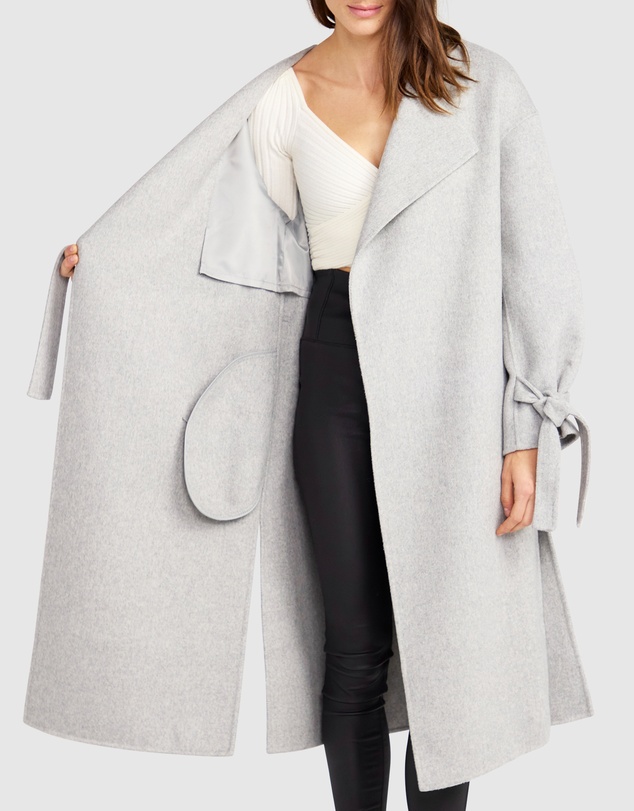 Belle & Bloom - Head Over Heels Collarless Robe Coat