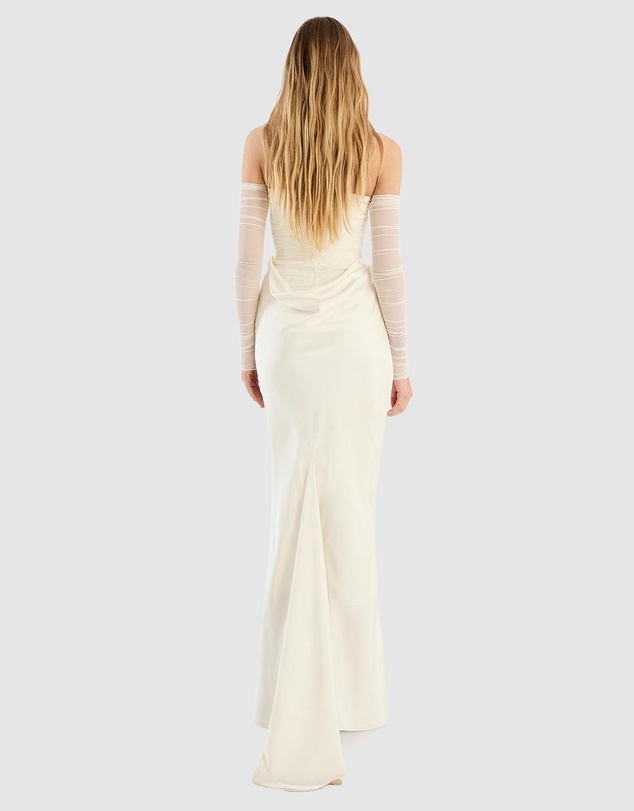 ROTATE - Ruched Maxi Dress