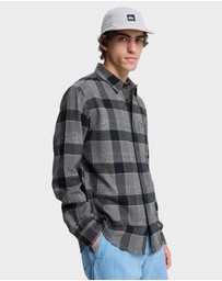 Quiksilver - Mens Motherfly Plaid Long Sleeve Shirt