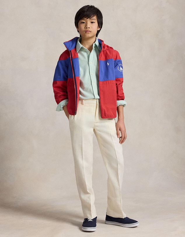 Polo Ralph Lauren - Woven Embroidered Stripe Sport Shirt - Teens