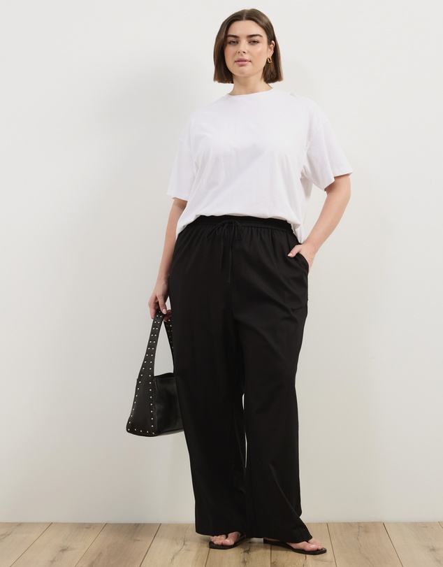 Atmos&Here Curvy - Zosia Cotton Linen Flared Pants