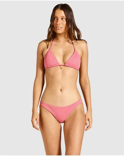 Tigerlily - Coral Tara Triangle Bikini Top