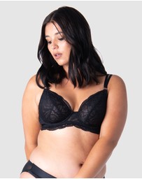 Hotmilk Maternity Lingerie - Heroine Plunge Nursing Bra - Flexiwire
