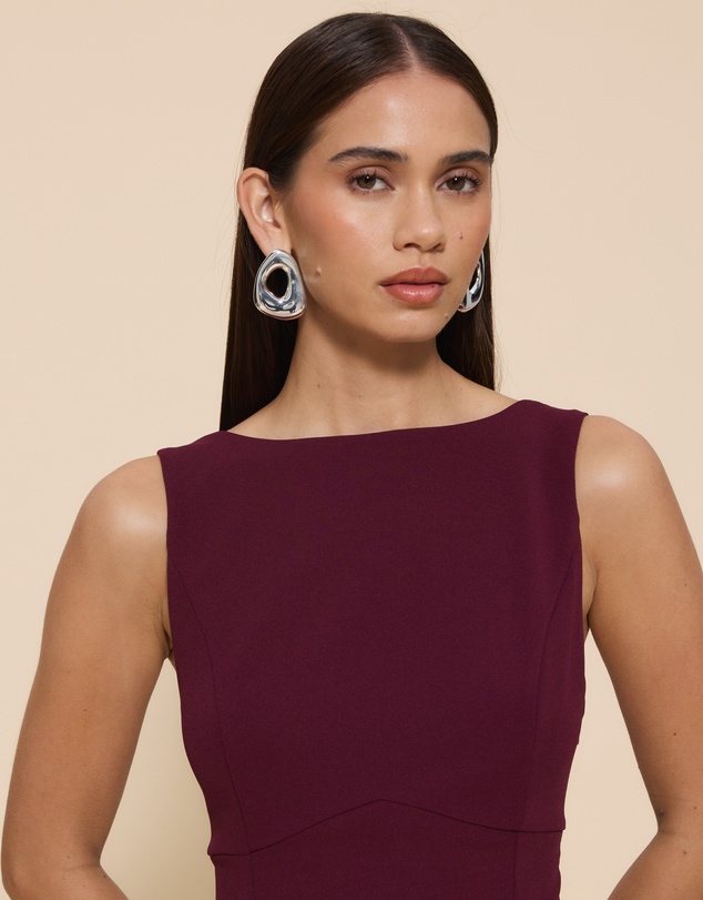 CHANCERY - Shay Boat Neck Maxi Dress With Open Back