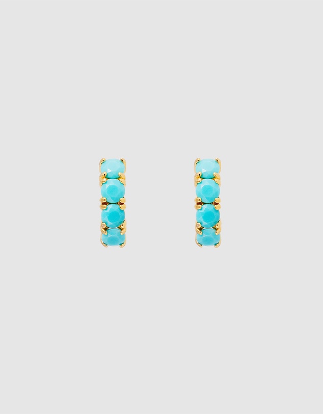 FAIRLEY - Turquoise Midi Hoops