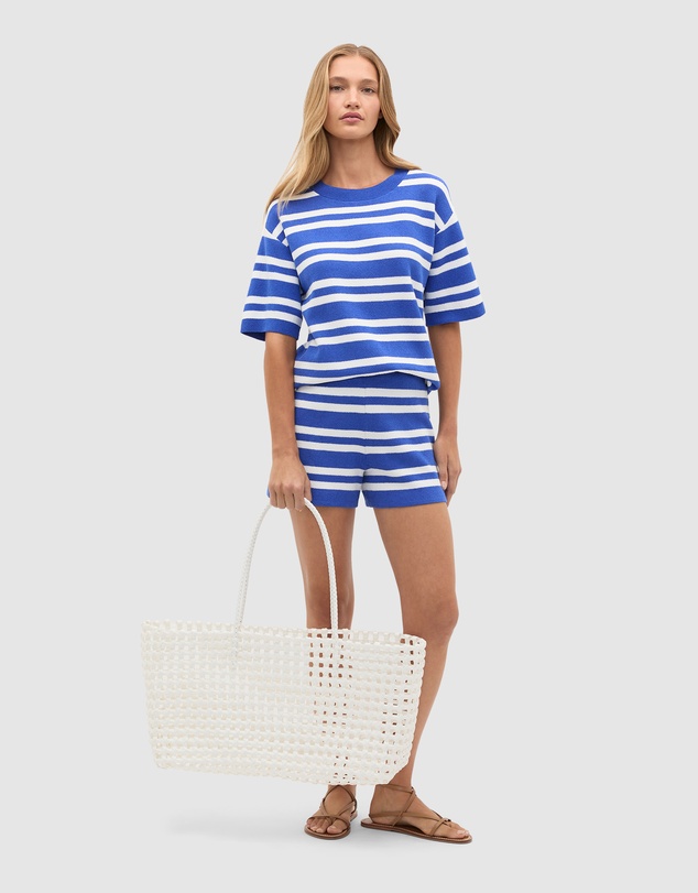 Seed Heritage - Boucle Stripe Oversized Tee